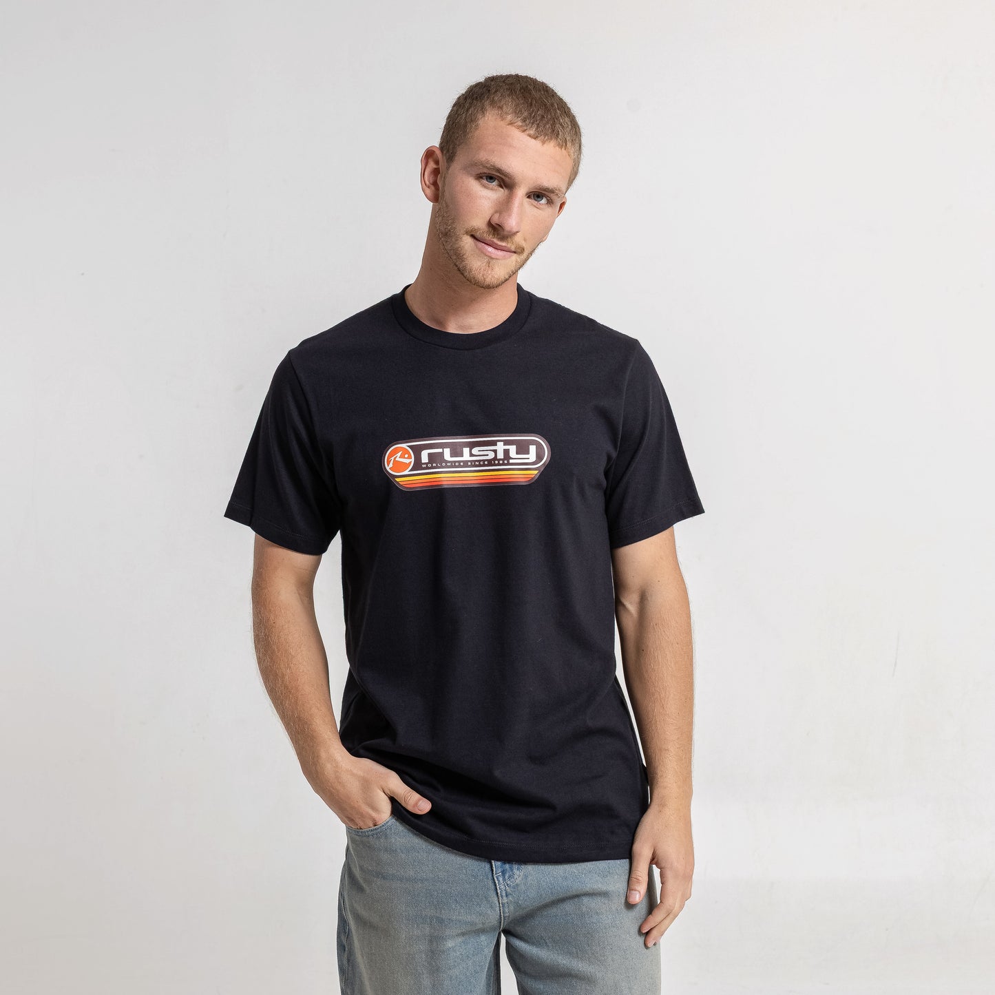 Remera Mc Rusty Half Moon Tee Black