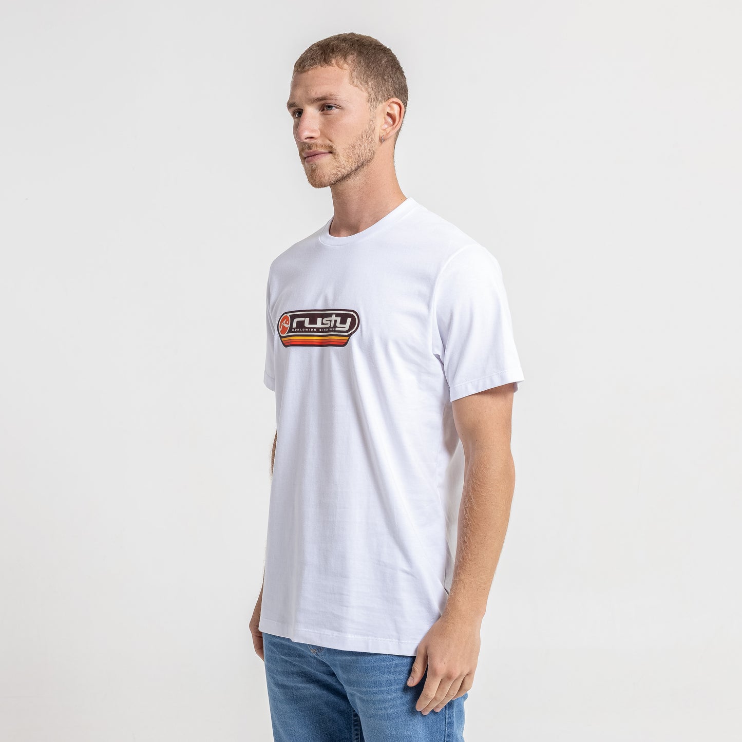 Remera Mc Rusty Half Moon Tee White