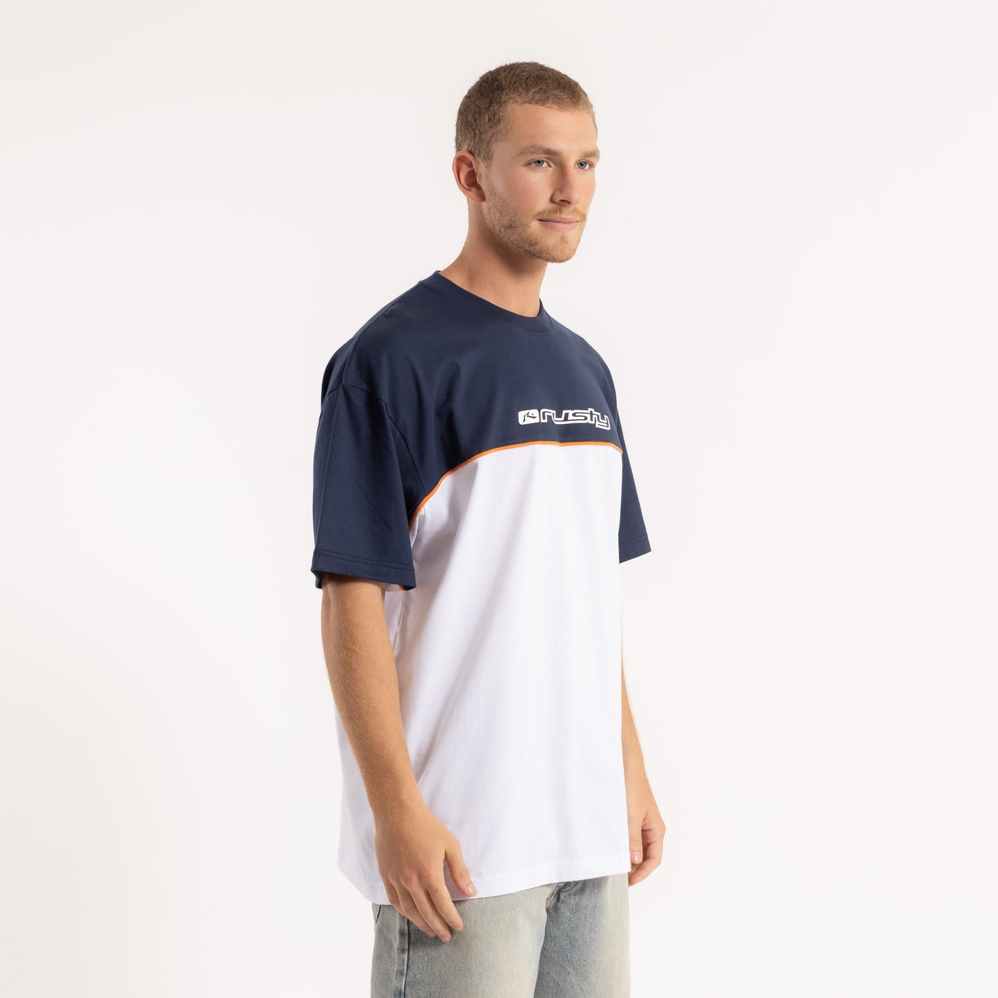 Remera Mc Rusty Infinity Tee White/Navy Blue