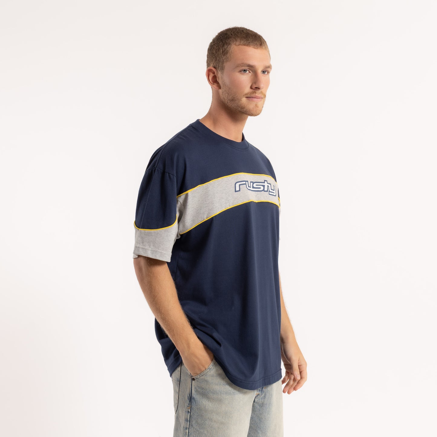 Remera Mc Rusty Kinetic Tee Navy Blue