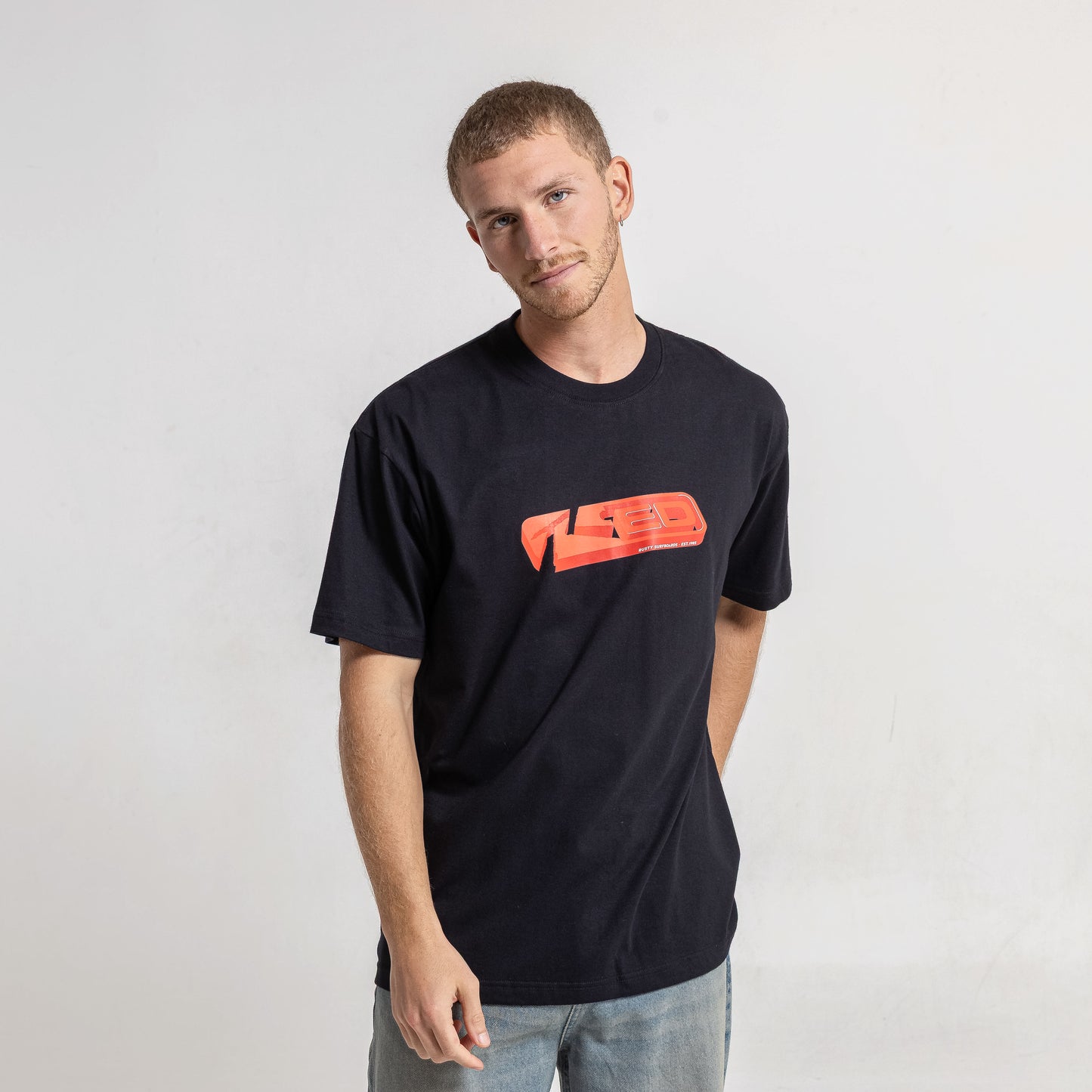 Remera Mc Rusty Logo Town Tee Black