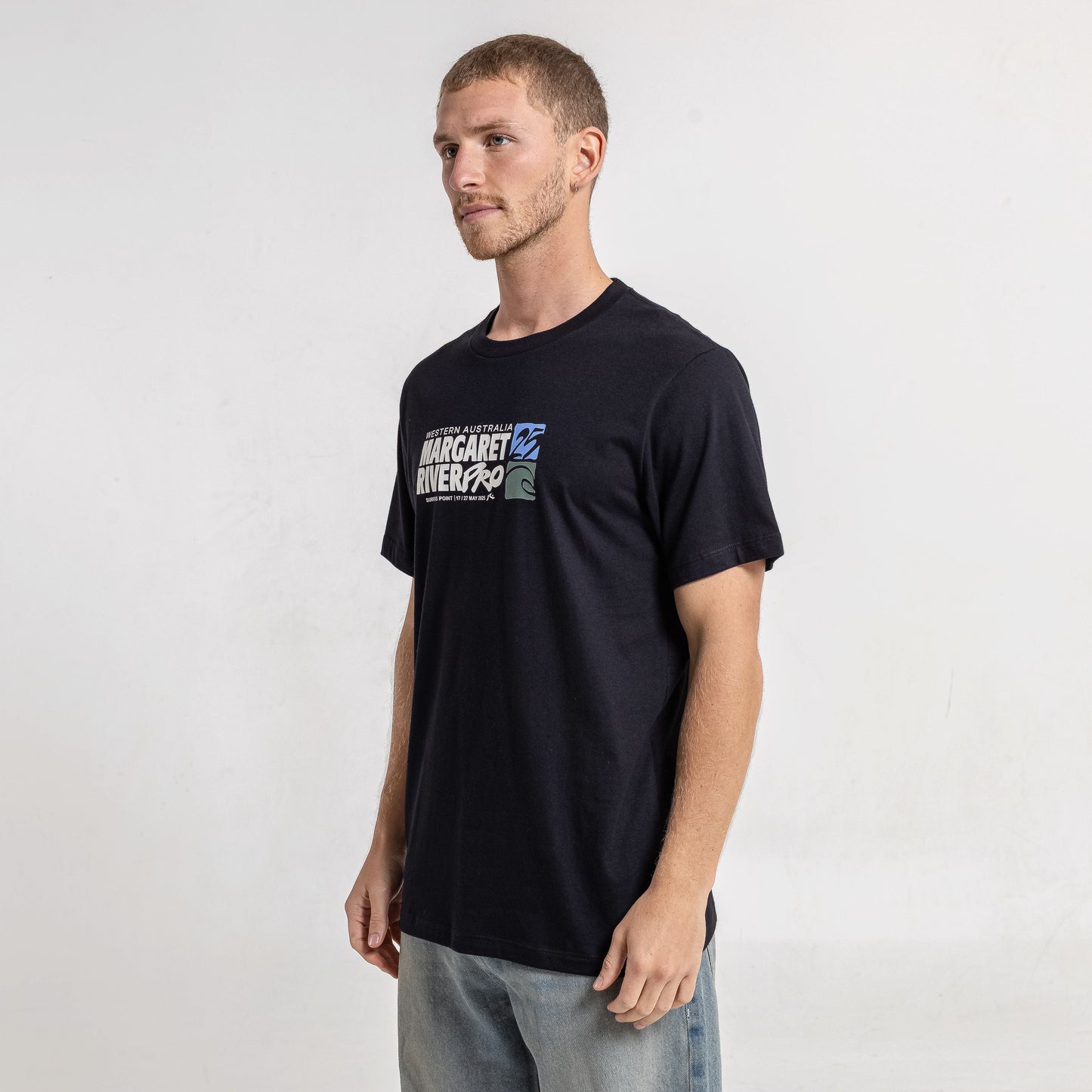 Remera Mc Rusty Margaret River 25 Serie 2 Tee Black