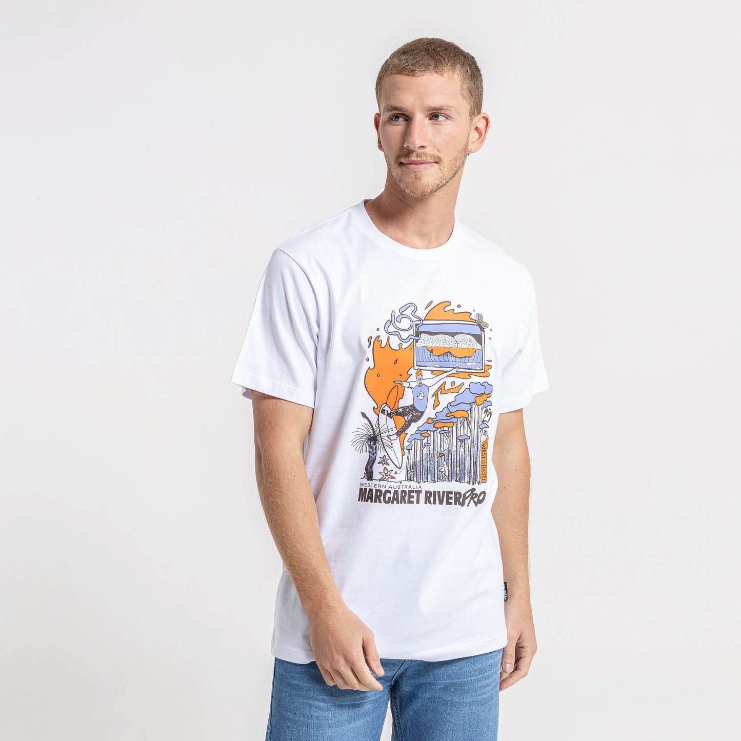 Remera Mc Rusty Margaret River 25 Serie 2 Tee White
