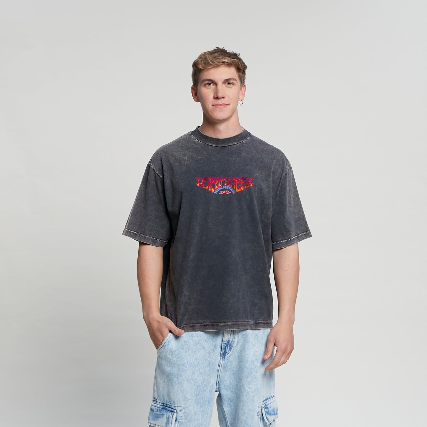 Remera Mc Rusty Music Festival Tee Process Black