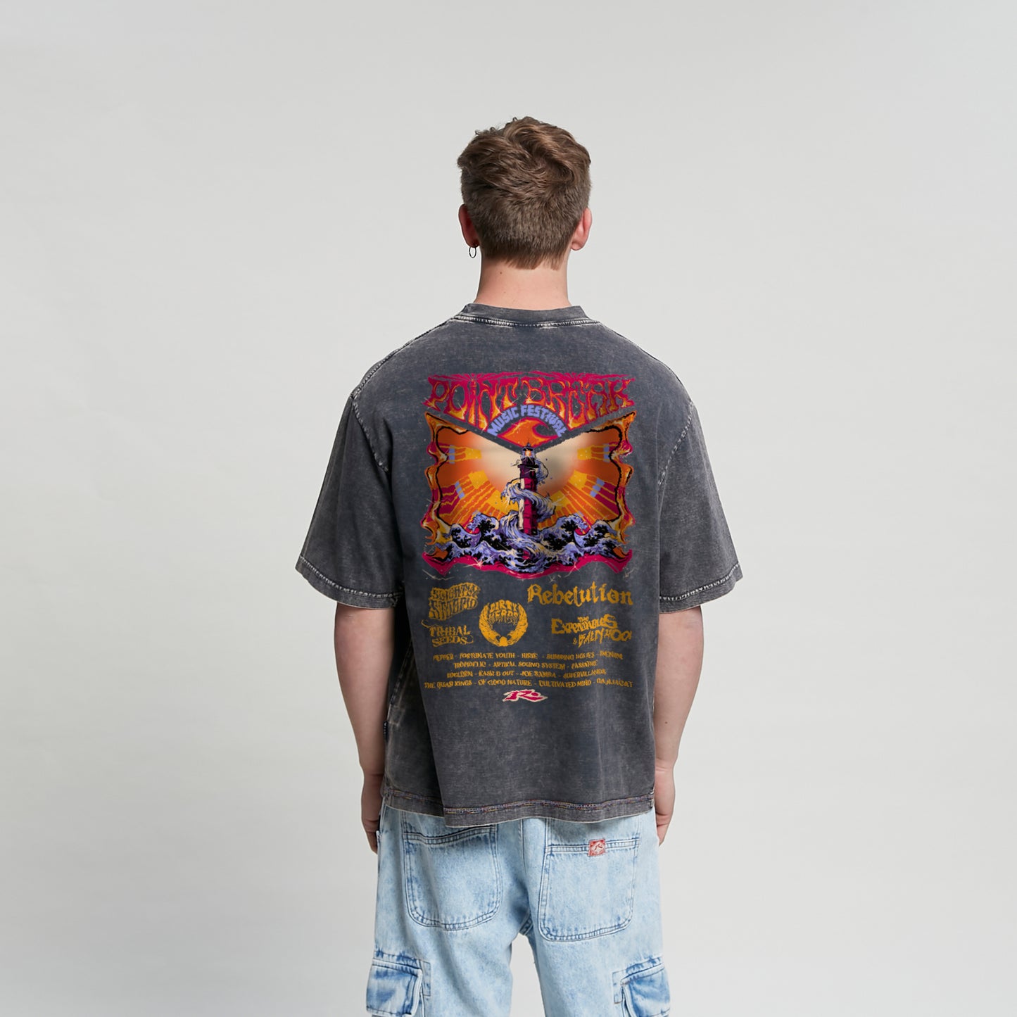 Remera Mc Rusty Music Festival Tee Process Black