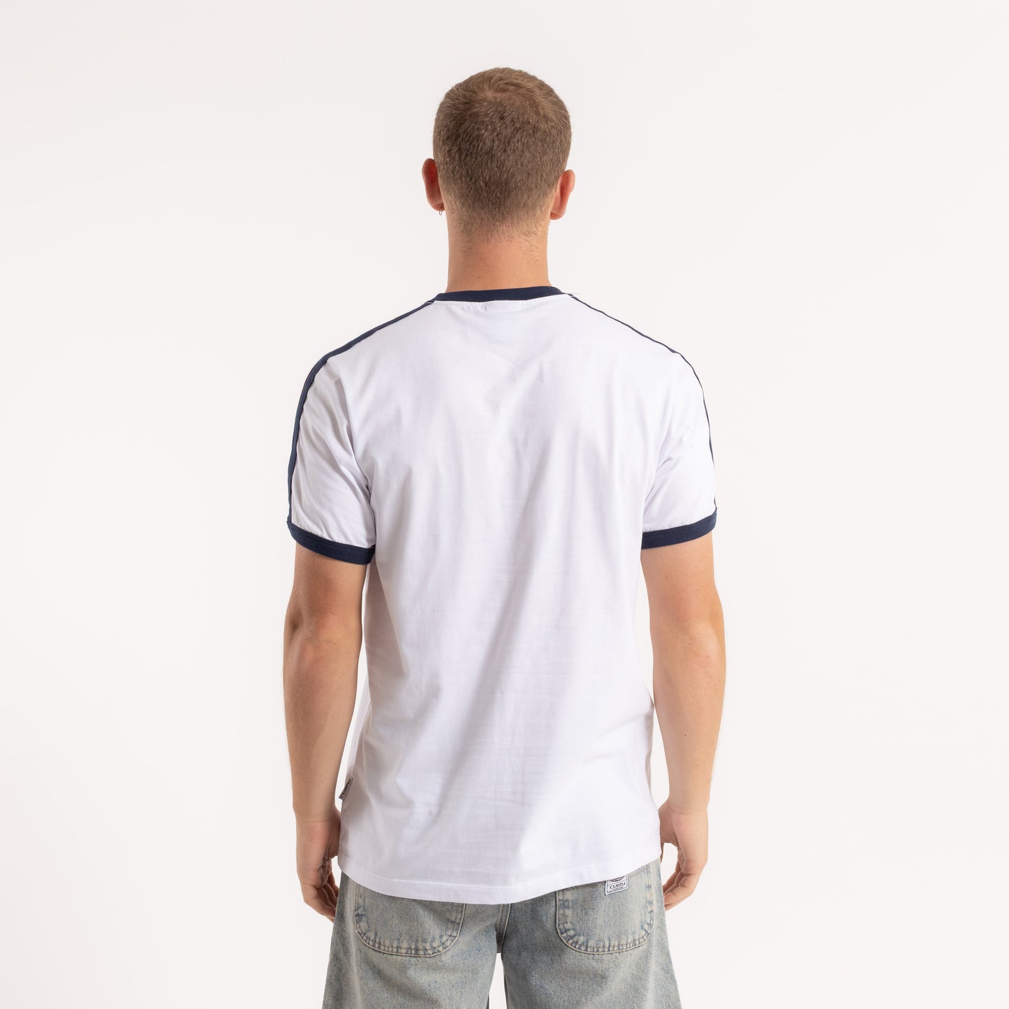 Remera Mc Rusty Poppa Tee White/Navy Blue