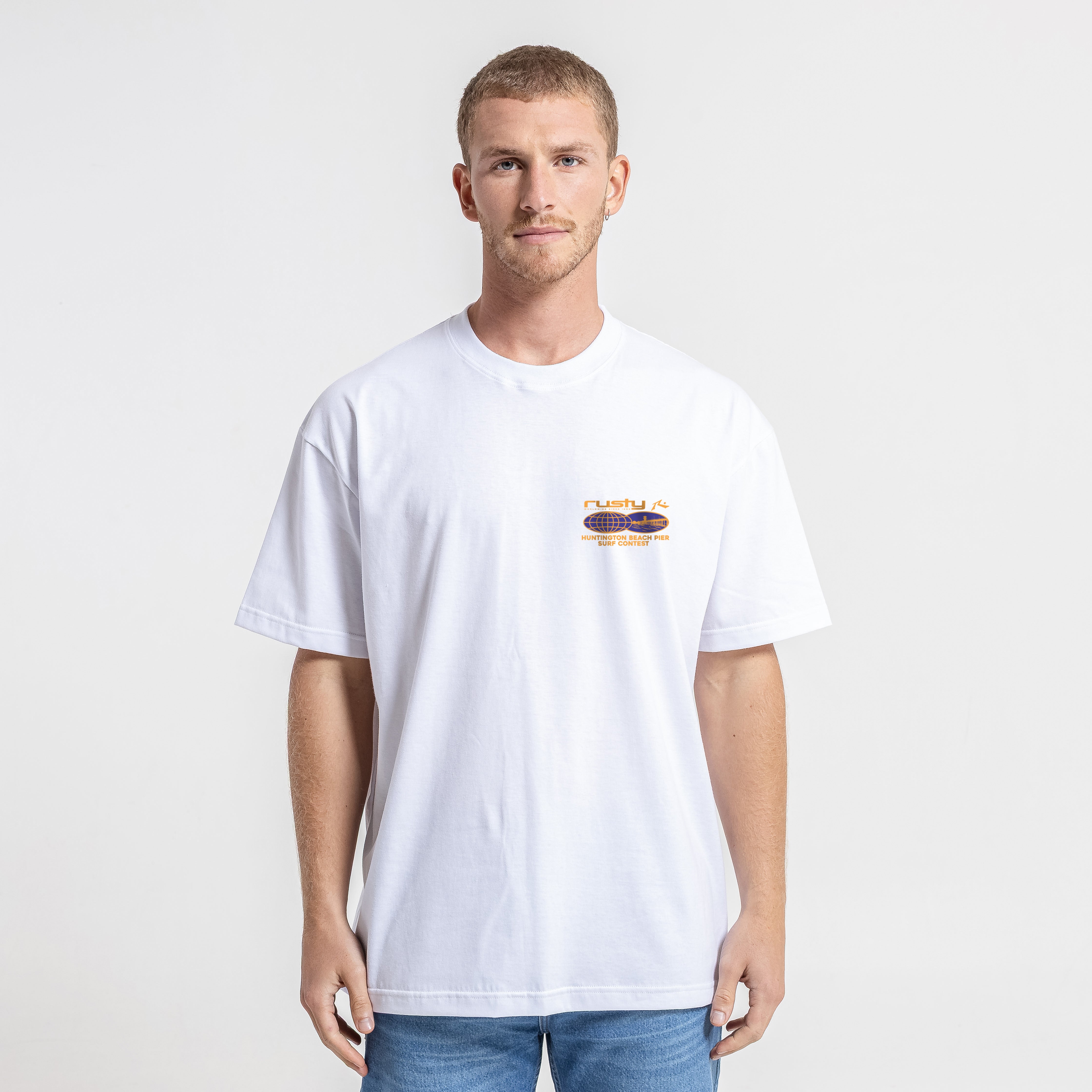 Remera Mc Rusty Surf Contest Hb Tee White