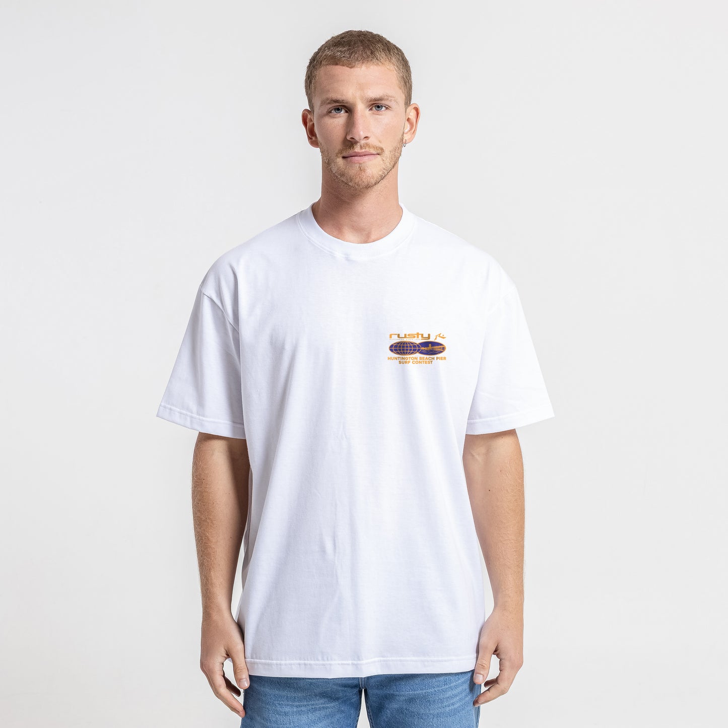 Remera Mc Rusty Surf Contest Hb Tee White