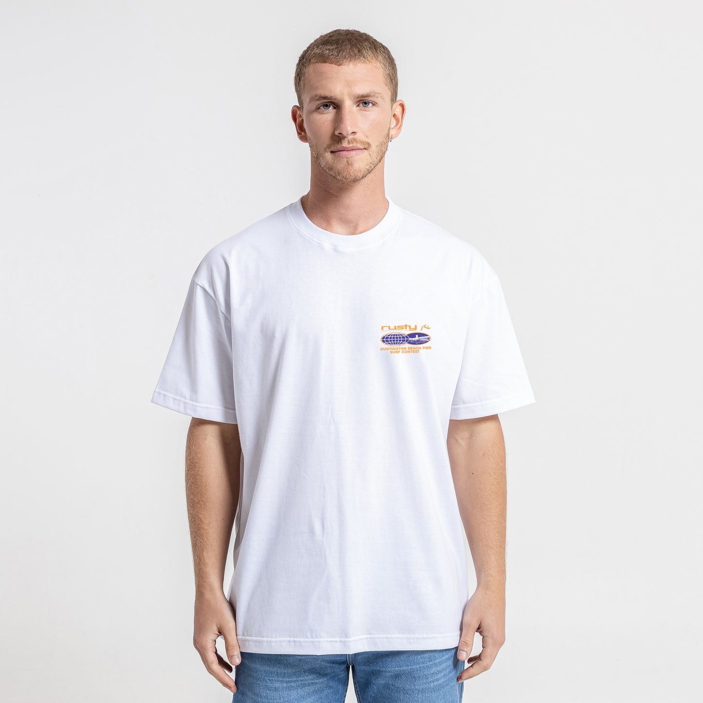 Remera Mc Rusty Surf Contest Hb Tee White