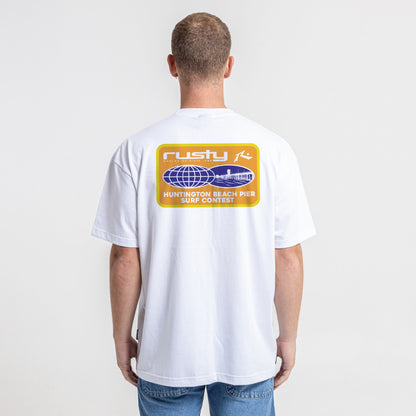 Remera Mc Rusty Surf Contest Hb Tee White