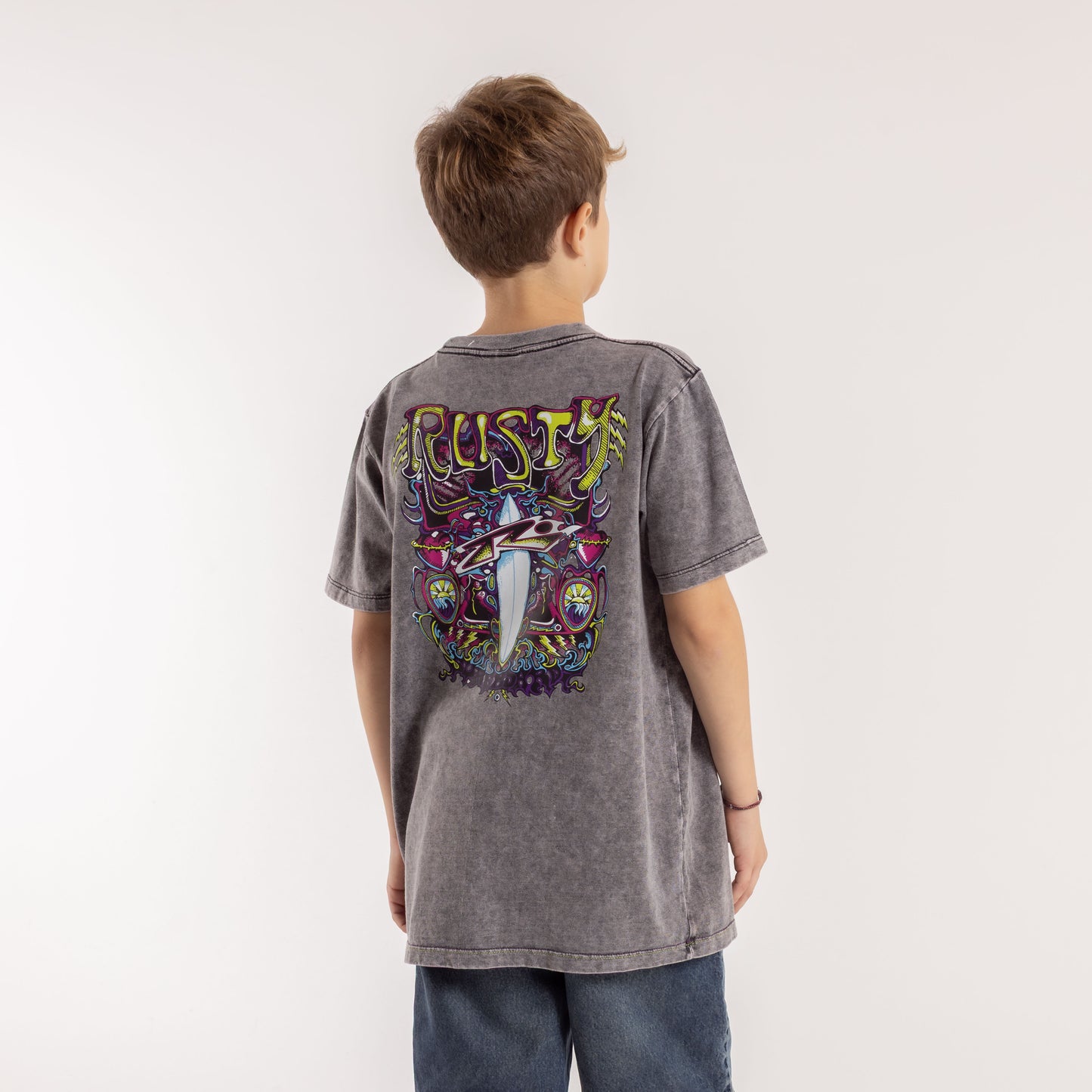 Remera Mc Rusty Surf Frames Tee Jr Process Black