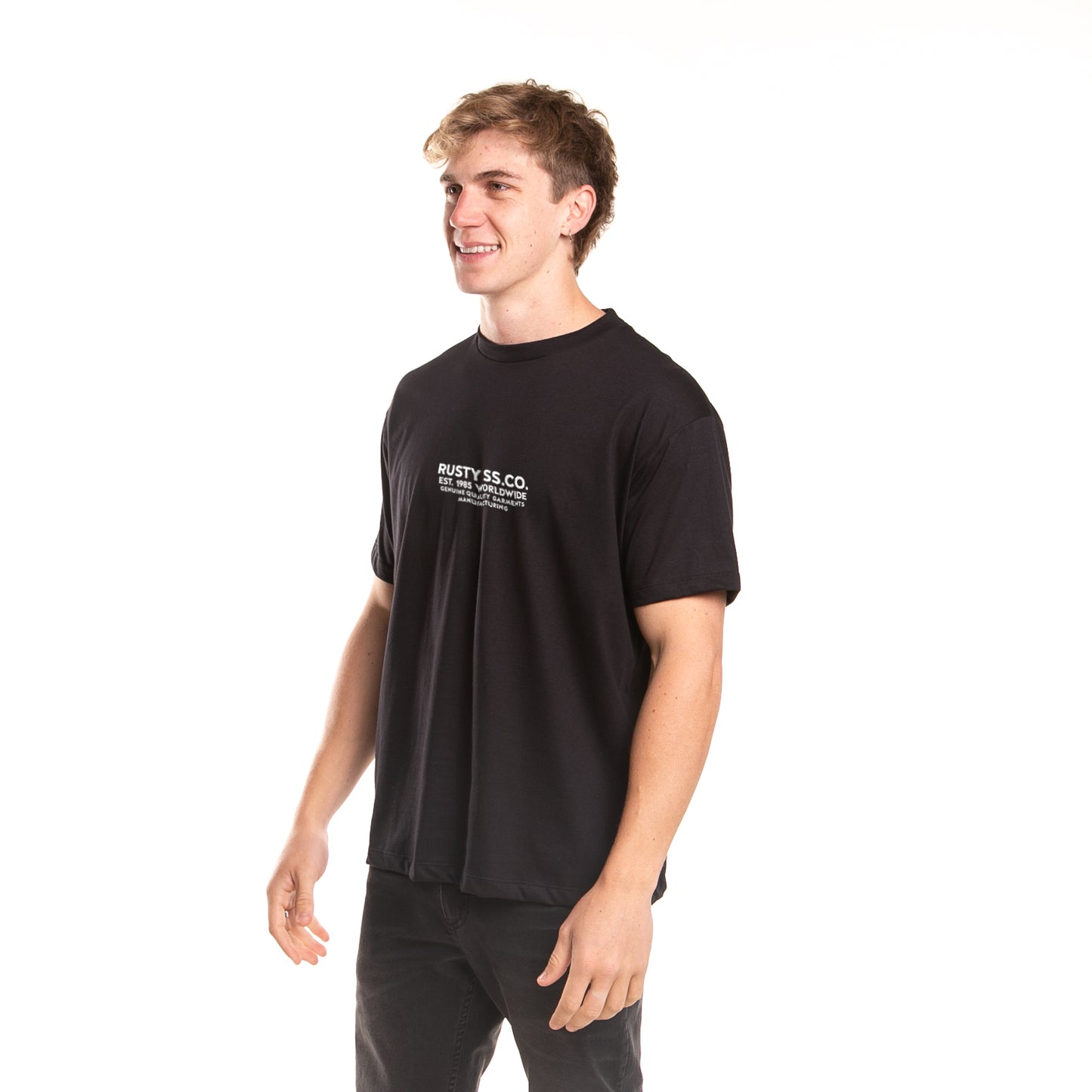 Remera Mc Rusty Wave Snake Tee Black