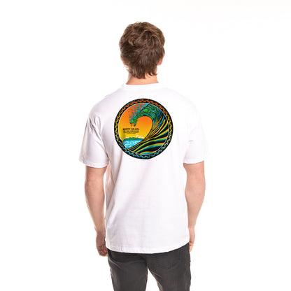 Remera Mc Rusty Wave Snake Tee White