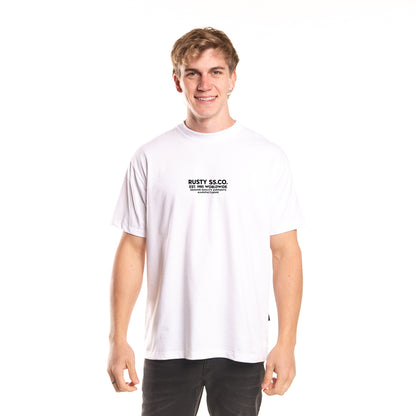 Remera Mc Rusty Wave Snake Tee White