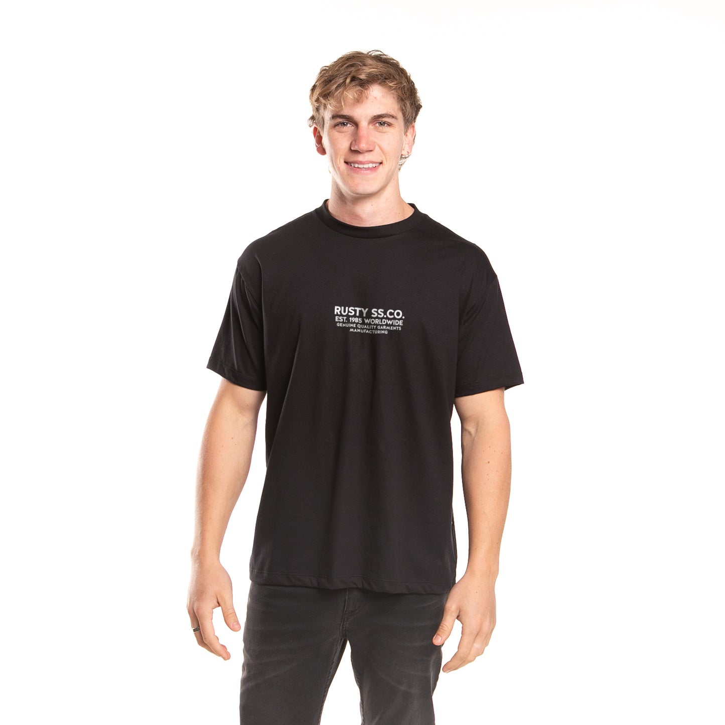 Remera Mc Rusty Wave Snake Tee Black