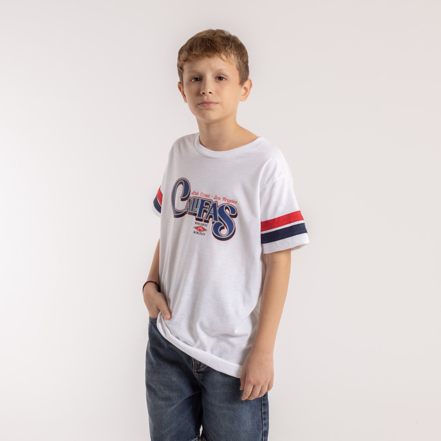 Remera Mc Rusty Welcome To Califas Tee Jr Off White