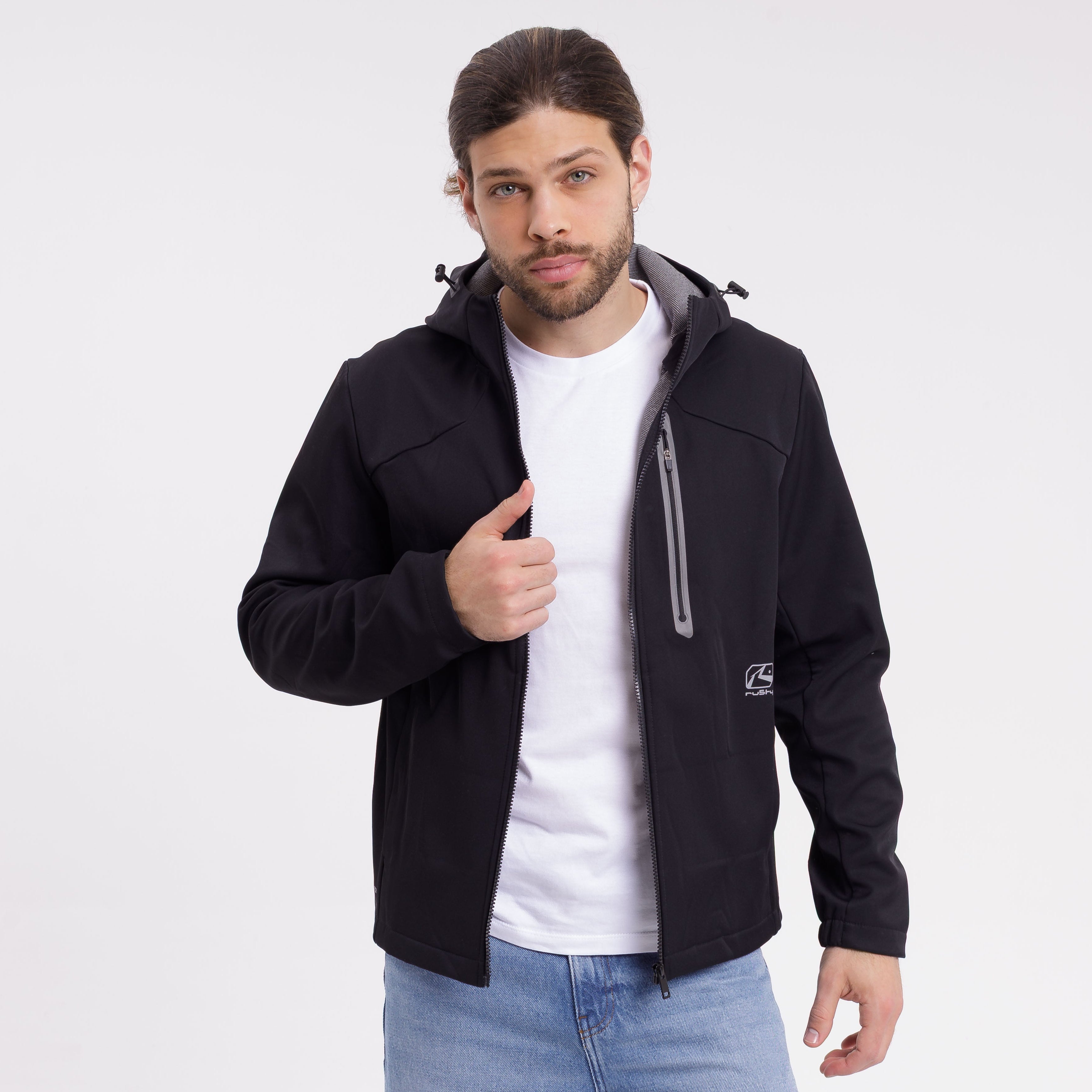 Campera Liviana Rusty Requiem Softshell Jacket Black