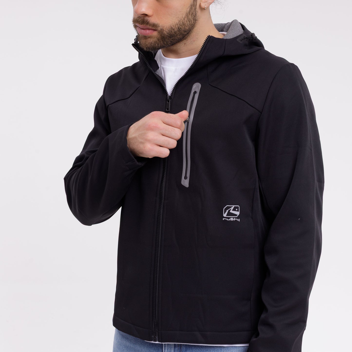 Campera Liviana Rusty Requiem Softshell Jacket Black