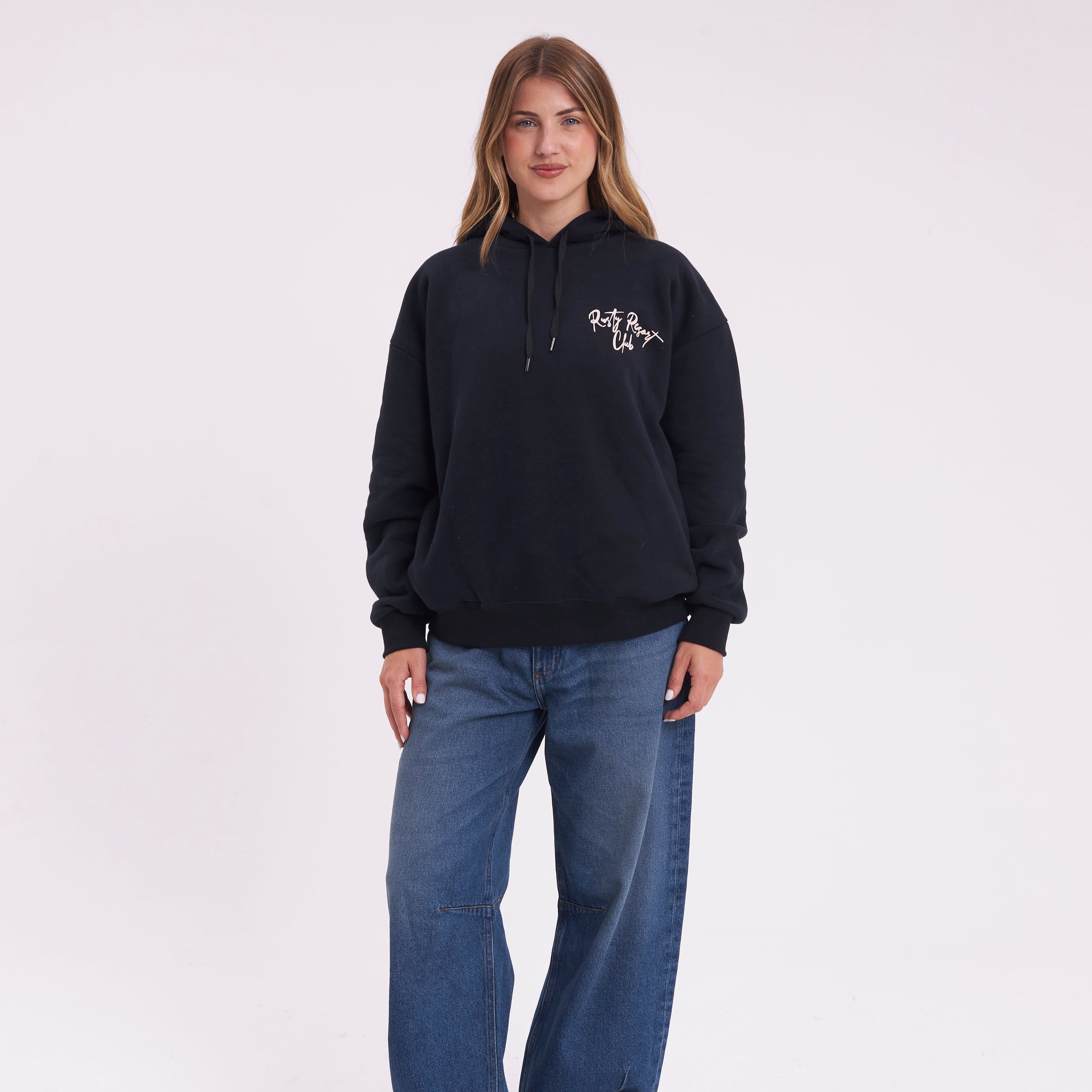 Canguro Rusty Resort Club Oversize Hood Ld Black