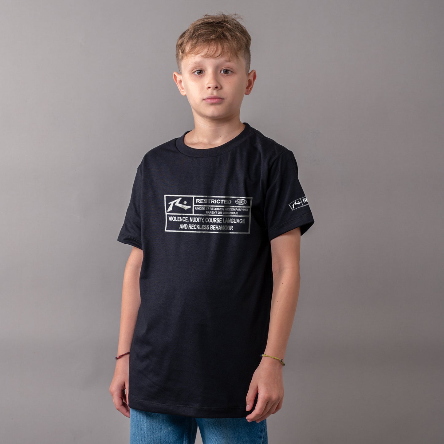 Remera Rusty Restricted Jr Black