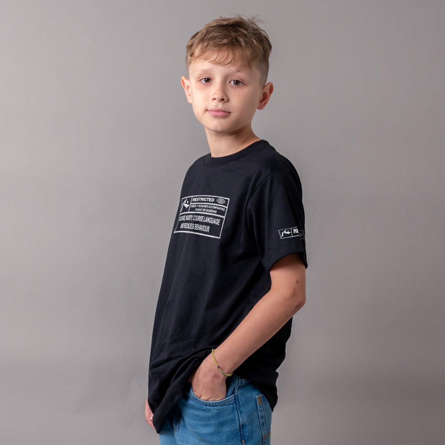 Remera Rusty Restricted Jr Black