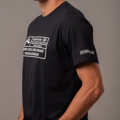 Remera Rusty Restricted Superbig Black