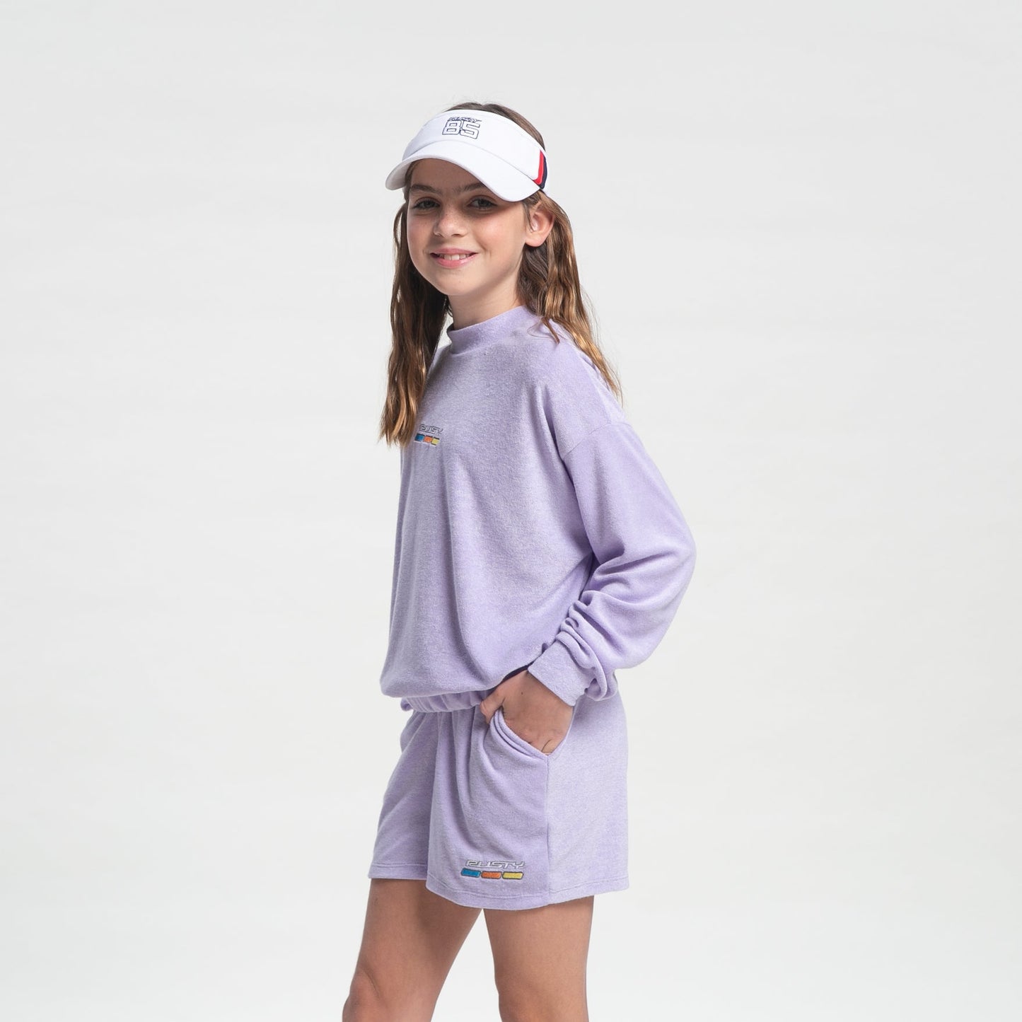 Remera Mc Rusty Retro Sport Relaxed Crew Girls Lilac
