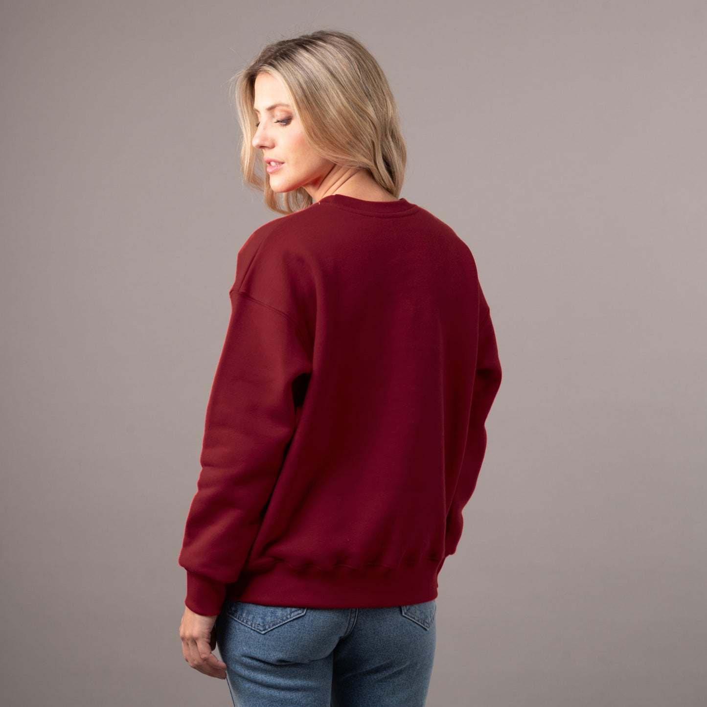 Buzo Rusty Retro Tech Classic Crew Ld Rhubarb