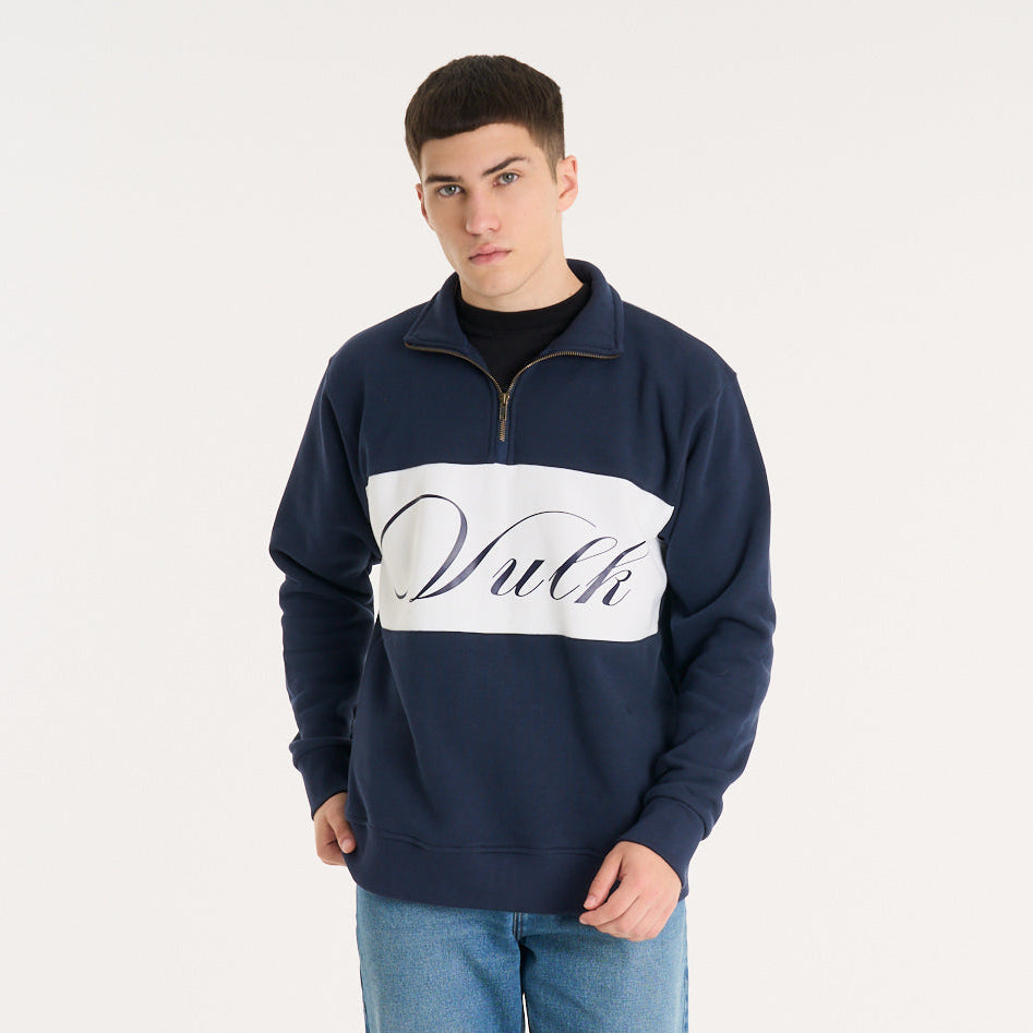 Buzo Vulk Richard Half Zip Blue