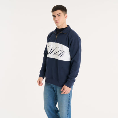 Buzo Vulk Richard Half Zip Blue