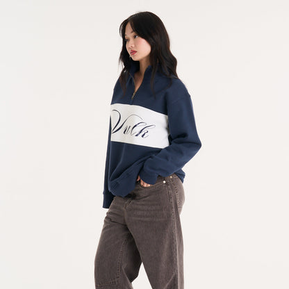 Buzo Vulk Richard Half Zip Blue