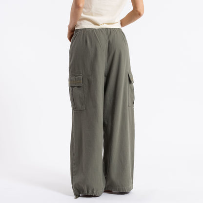 Jean Rusty River Low Rise Baggy Cargo Pant Shadow Army