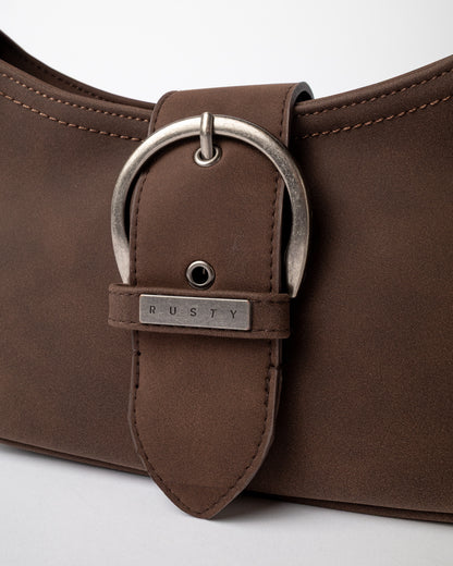 Cartera Rusty Rodeo Suede Handbag Pinecone