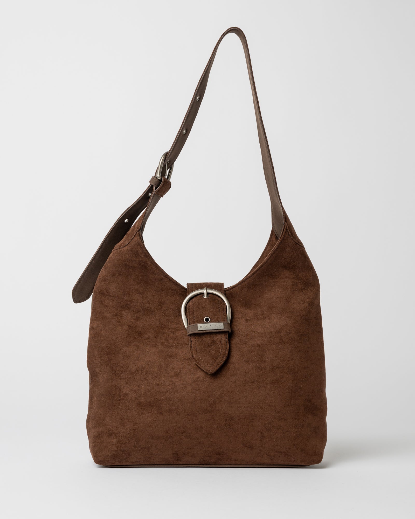 Cartera Rusty Rodeo Suede Shoulder Bag Pinecone