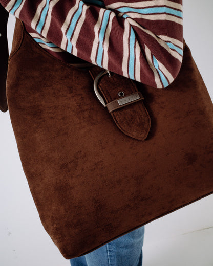 Cartera Rusty Rodeo Suede Shoulder Bag Pinecone