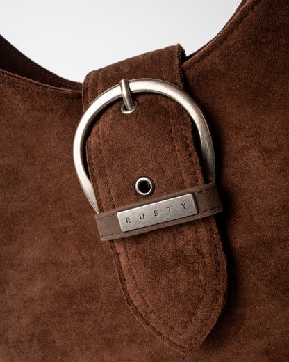 Cartera Rusty Rodeo Suede Shoulder Bag Pinecone