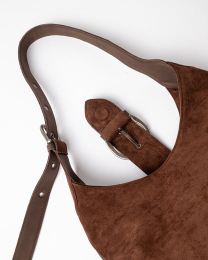 Cartera Rusty Rodeo Suede Shoulder Bag Pinecone