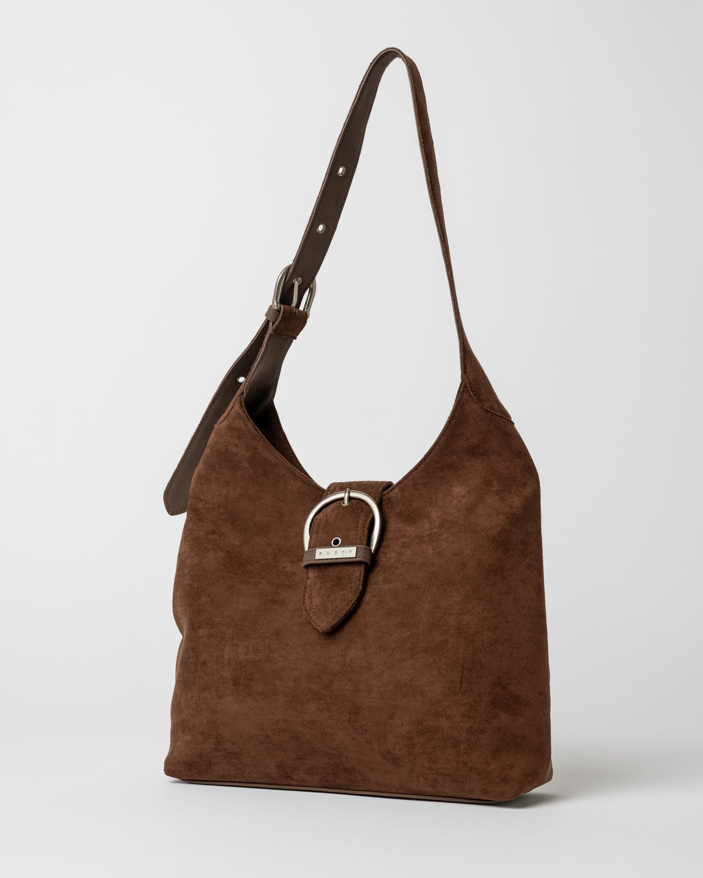 Cartera Rusty Rodeo Suede Shoulder Bag Pinecone