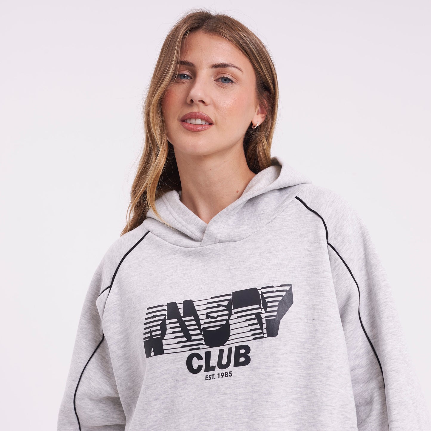Canguro Rusty Roll Out Oversize Hood Ld Grey Marle