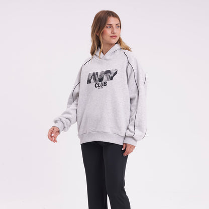 Canguro Rusty Roll Out Oversize Hood Ld Grey Marle