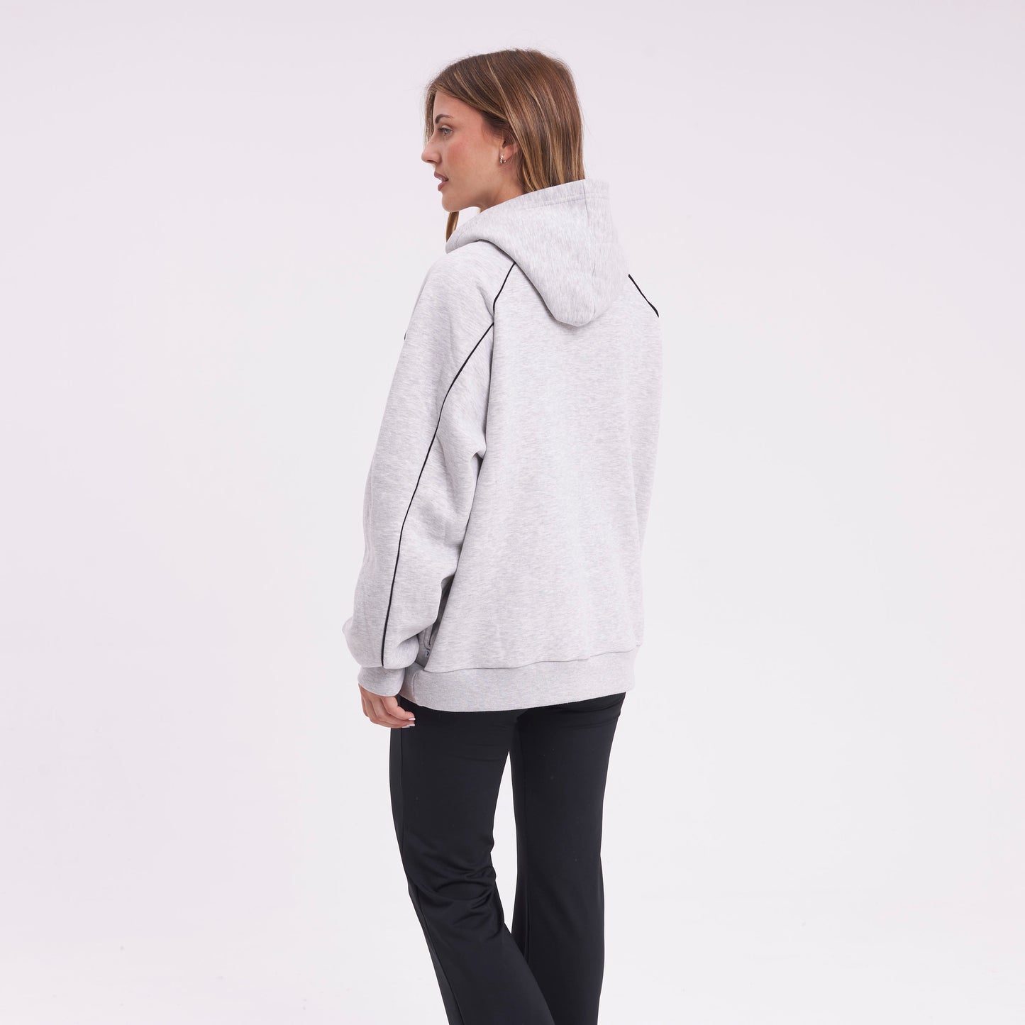 Canguro Rusty Roll Out Oversize Hood Ld Grey Marle