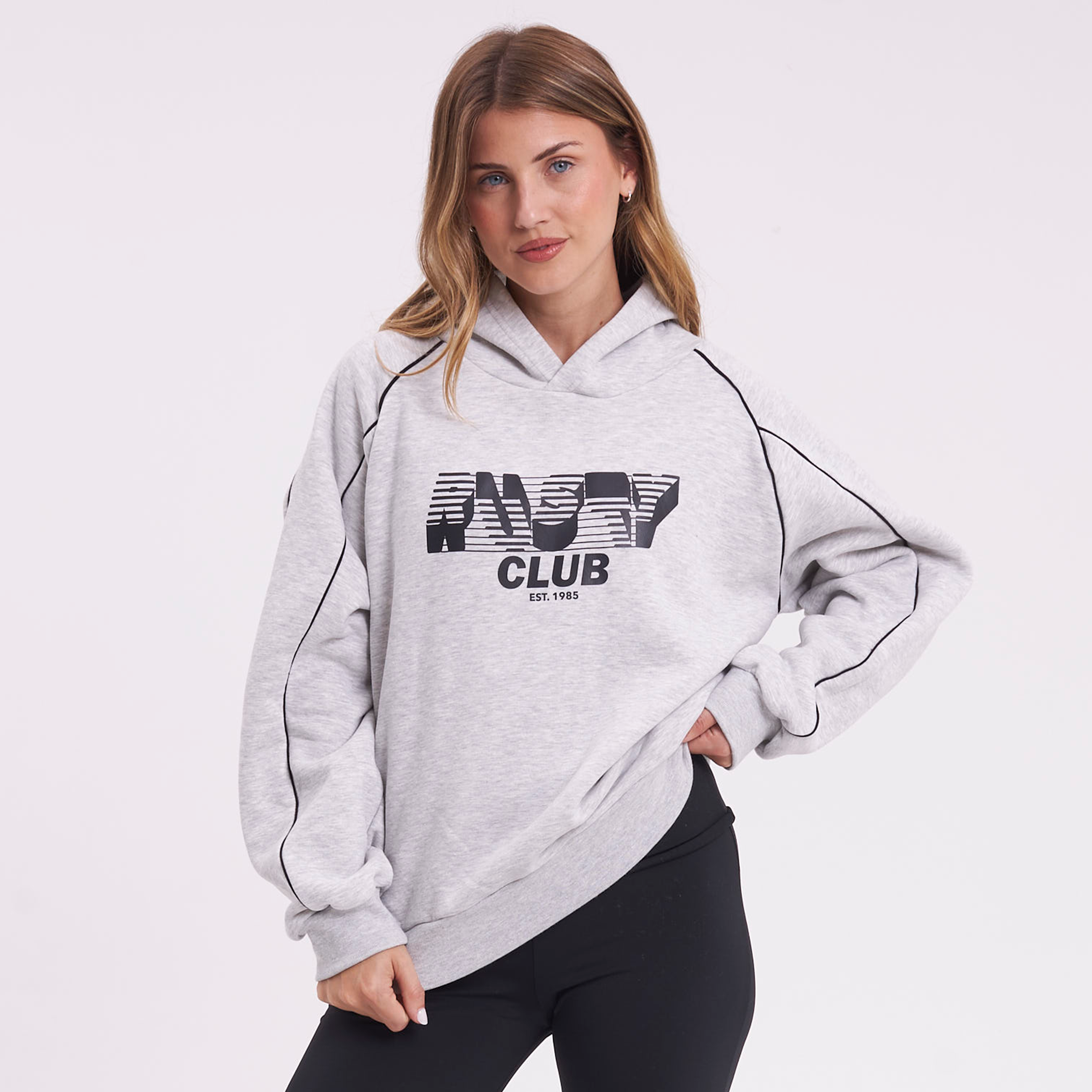 Canguro Rusty Roll Out Oversize Hood Ld Grey Marle