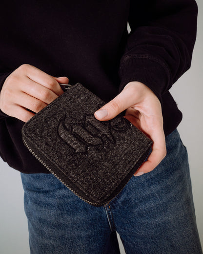 Billetera Rusty Roxanne Denim Compact Wallet Washed Black