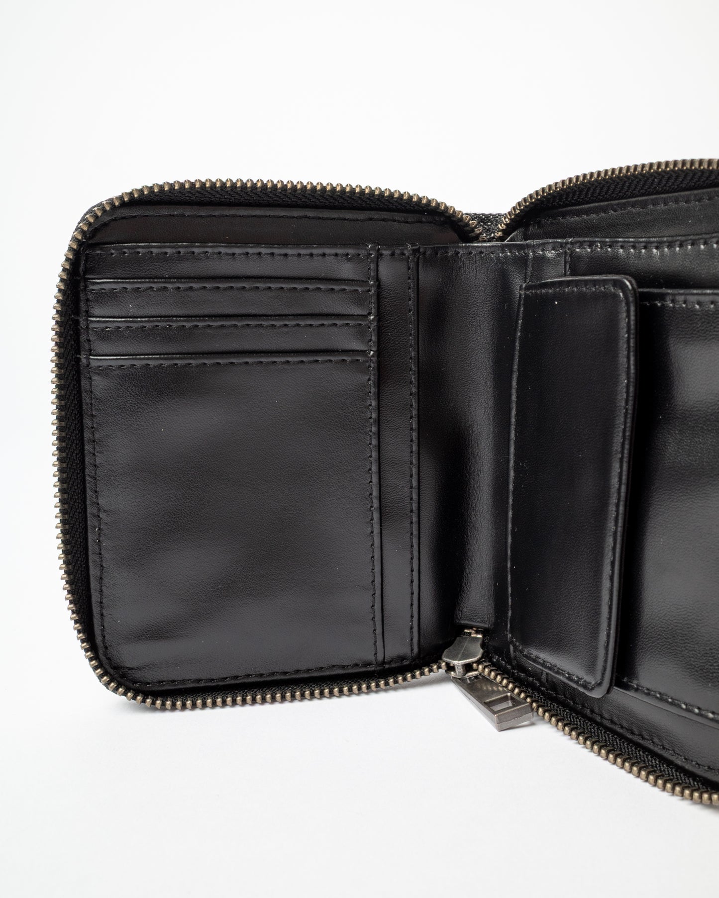 Billetera Rusty Roxanne Denim Compact Wallet Washed Black