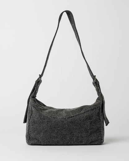 Cartera Rusty Roxanne Denim Shoulder Bag Washed Black