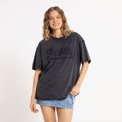 Remera Mc Rusty Roxanne Feeln Rusty Oversize Tee Ld Vintage Black