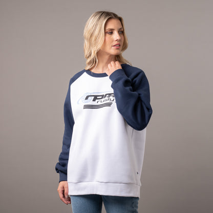Buzo Rusty Rpm Raglan Relaxed Crew Navy