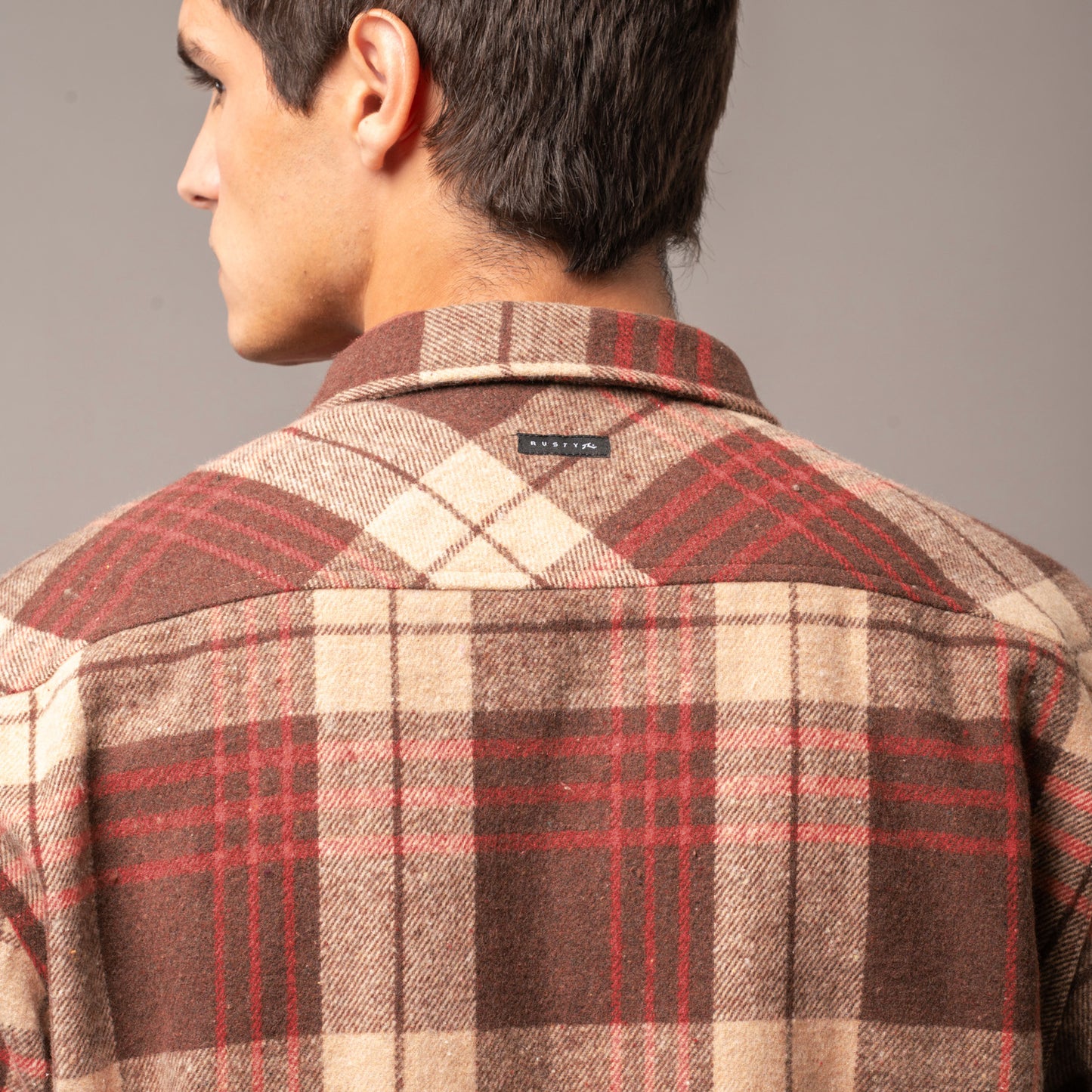 Camisa Rusty Rumbler Brown/Magenta