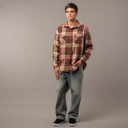 Camisa Rusty Rumbler Brown/Magenta