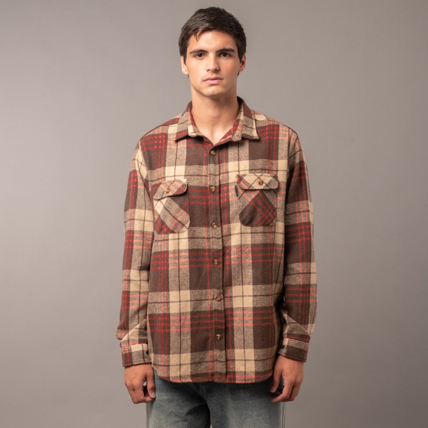 Camisa Rusty Rumbler Brown/Magenta